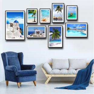 Bộ Tranh Treo Tường Phong Cảnh Biển Xanh 5